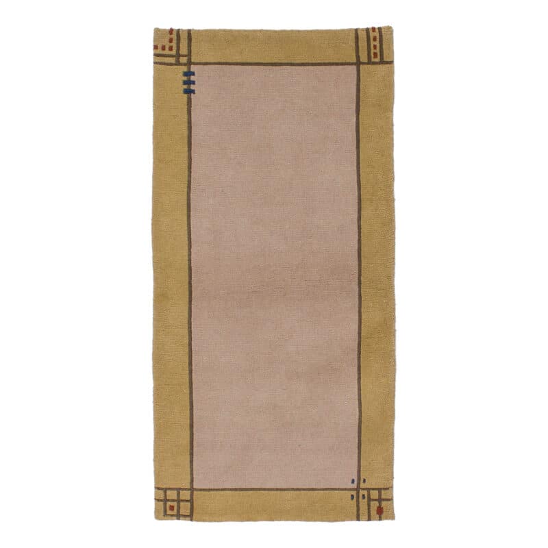 Teppich Brücke Nepali modern mit Bordüre | ca. 75 x 135 cm – jetzt kaufen bei Lifetex-Heimtextilien.de