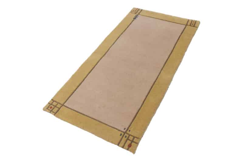Teppich Brücke Nepali modern mit Bordüre | ca. 70 x 140 cm – Detailbild 1 – jetzt kaufen bei Lifetex-Heimtextilien.de