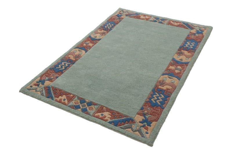 Teppich Nepali modern mit Bordüre | ca. 115 x 170 cm – Detailbild 1 – jetzt kaufen bei Lifetex-Heimtextilien.de