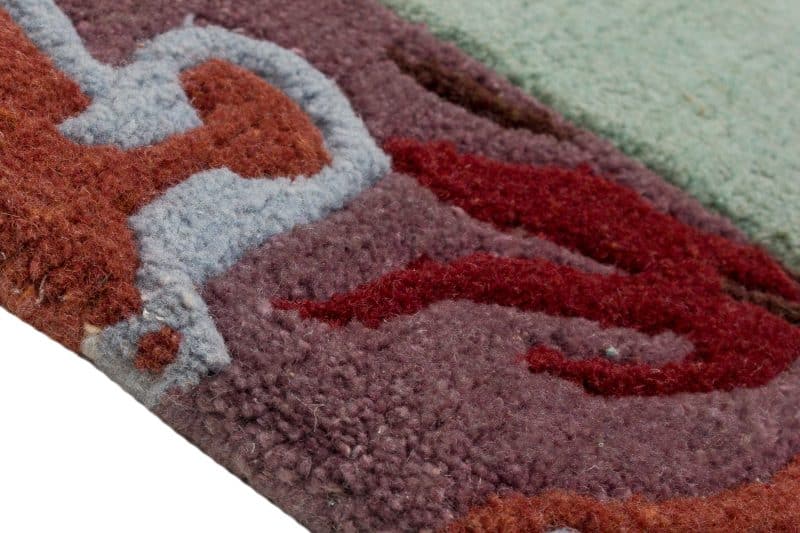Teppich Nepali modern mit Bordüre | ca. 125 x 180 cm – Detailbild 2 – jetzt kaufen bei Lifetex-Heimtextilien.de