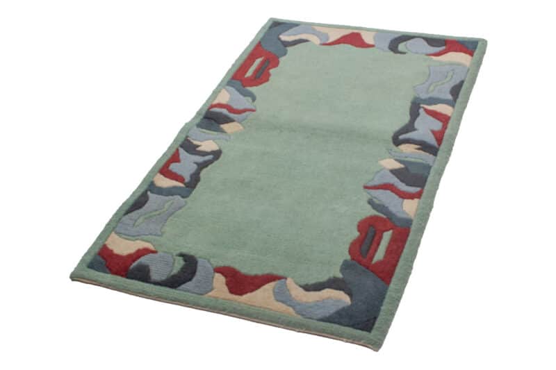 Teppich Nepali modern mit Bordüre | ca. 95 x 160 cm – Detailbild 1 – jetzt kaufen bei Lifetex-Heimtextilien.de