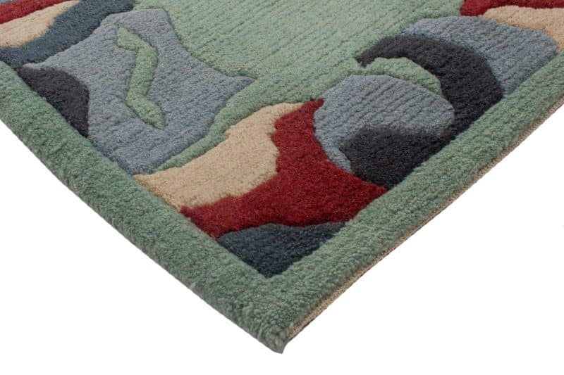 Teppich Nepali modern mit Bordüre | ca. 95 x 160 cm – Detailbild 2 – jetzt kaufen bei Lifetex-Heimtextilien.de