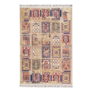 Teppich Vintage Felder Print | ca. 120 x 180 cm – jetzt kaufen bei Lifetex-Heimtextilien.de