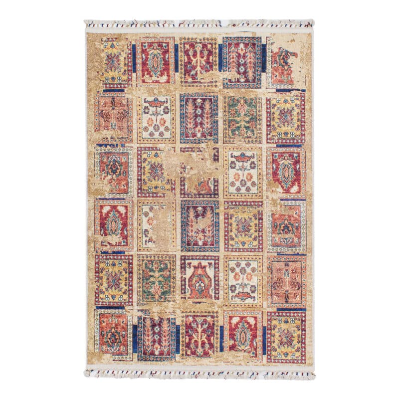 Teppich Vintage Felder Print | ca. 120 x 180 cm – jetzt kaufen bei Lifetex-Heimtextilien.de