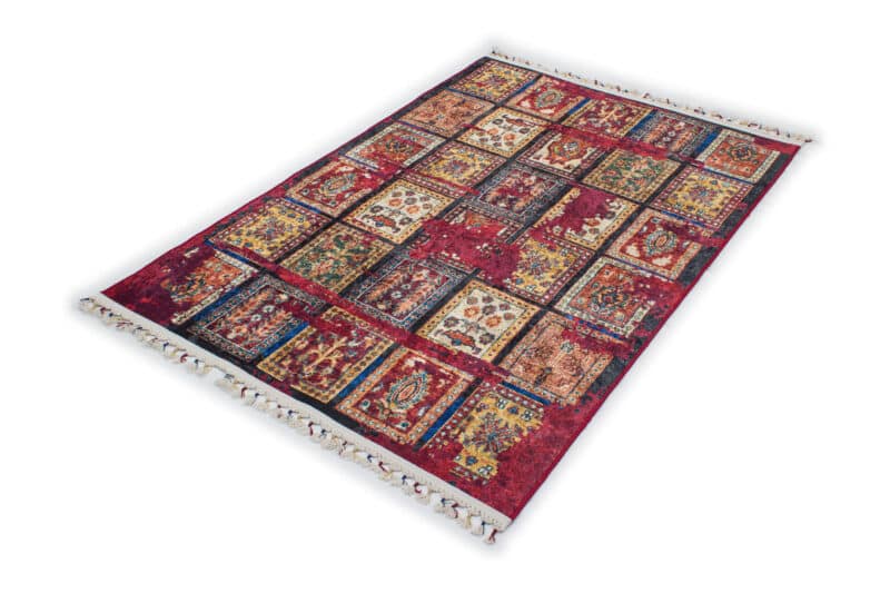 Teppich Vintage Felder Print | ca. 120 x 180 cm – Detailbild 1 – jetzt kaufen bei Lifetex-Heimtextilien.de