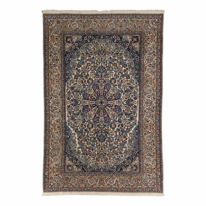 Großteppich Nain Korkwolle mit Seide fein | ca. 205 x 310 cm – jetzt kaufen bei Lifetex-Heimtextilien.de
