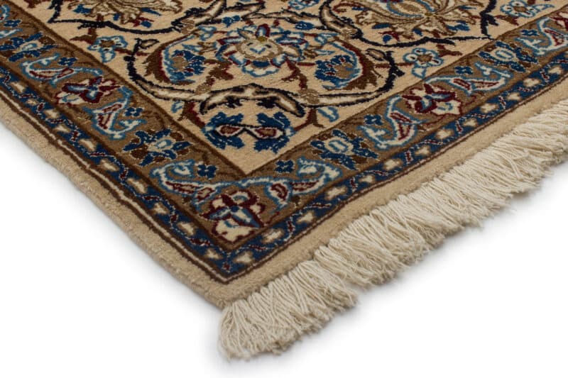Großteppich Nain Korkwolle mit Seide fein | ca. 205 x 310 cm – Detailbild 2 – jetzt kaufen bei Lifetex-Heimtextilien.de