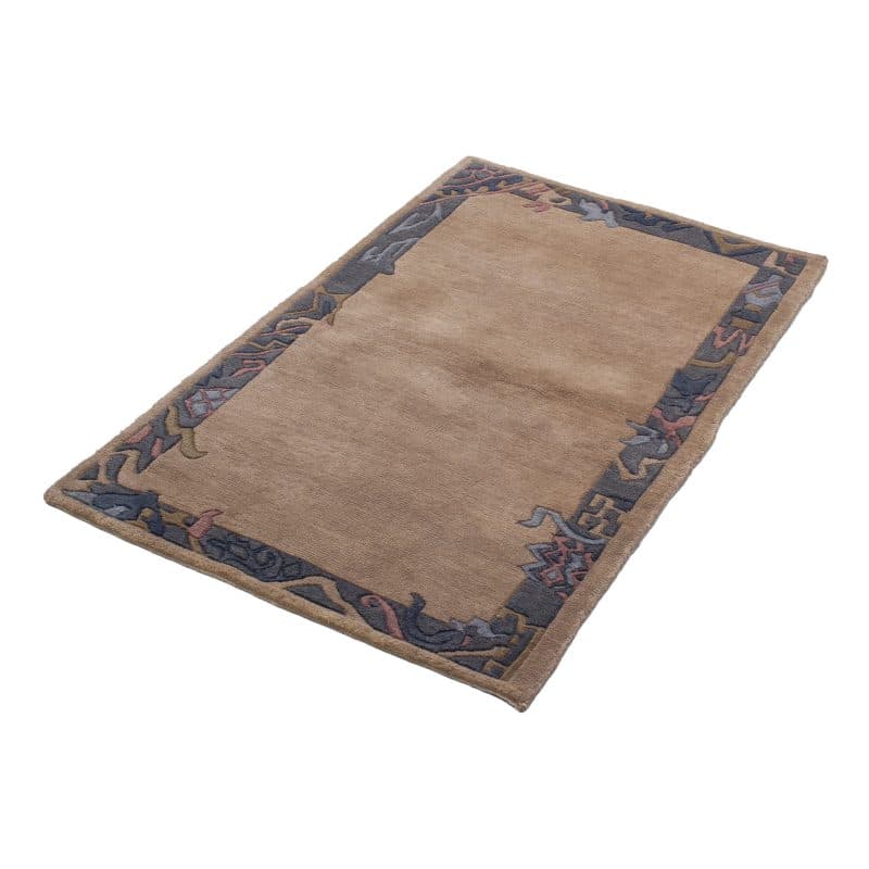 Teppich Nepali modern mit Bordüre | ca. 95 x 155 cm – Detailbild 1 – jetzt kaufen bei Lifetex-Heimtextilien.de