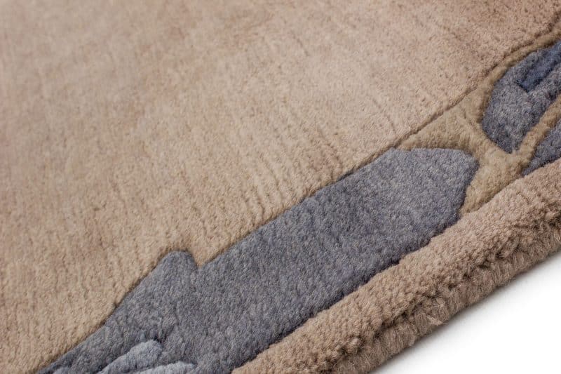 Teppich Nepali modern mit Bordüre | ca. 95 x 155 cm – Detailbild 3 – jetzt kaufen bei Lifetex-Heimtextilien.de