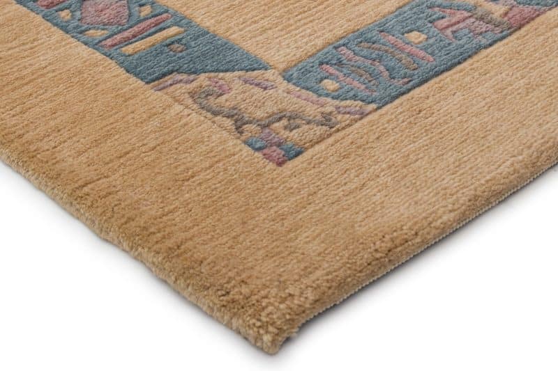 Teppich Nepal modern mit Bordüre | ca. 90 x 165 cm – Detailbild 2 – jetzt kaufen bei Lifetex-Heimtextilien.de