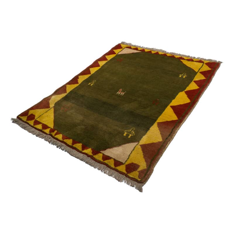 Teppich Gabbeh mit Bordüre | ca. 150 x 200 cm – Detailbild 1 – jetzt kaufen bei Lifetex-Heimtextilien.de