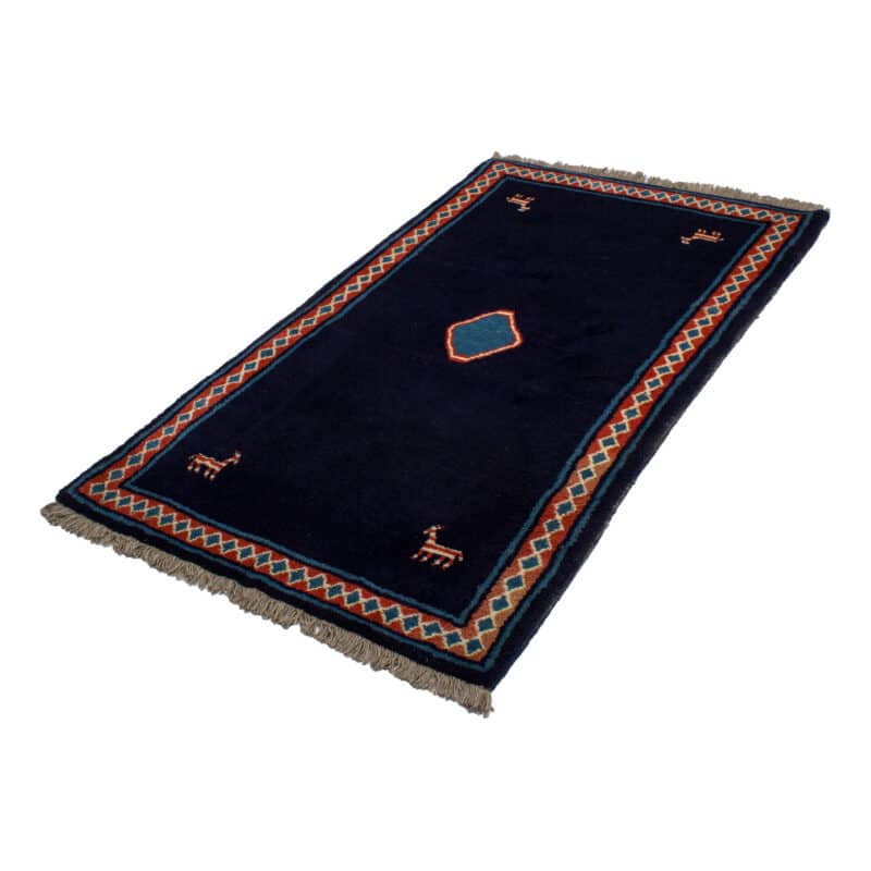 Teppich Gabbeh mit Bordüre | ca. 120 x 210 cm – Detailbild 1 – jetzt kaufen bei Lifetex-Heimtextilien.de