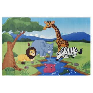 Lovely Kids LK-403-2 Kinderteppich Savannentiere 140x200 cm – jetzt kaufen bei Lifetex - Textile Lebensqualität