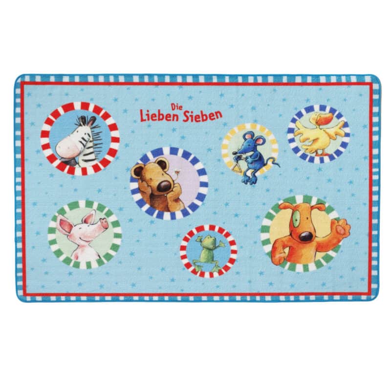 Die Lieben Sieben LS-202/10 Kinderteppich Tierfreunde 100x160 cm – jetzt kaufen bei Lifetex - Textile Lebensqualität