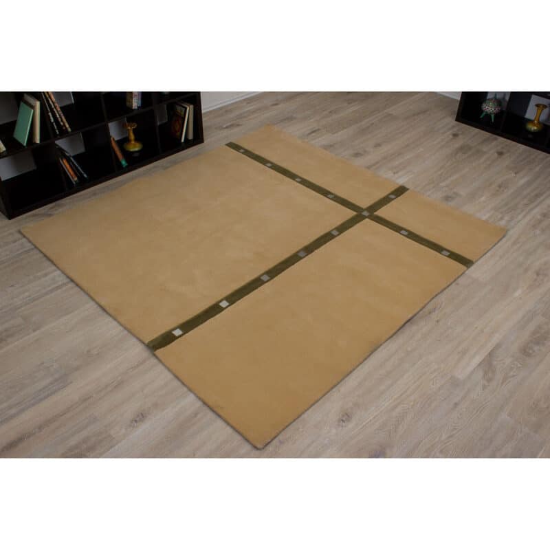 Quadratischer Designteppich Modern mit Einsätzen 200 x 200 cm – Detailbild 1 – jetzt kaufen bei Lifetex - Textile Lebensqualität