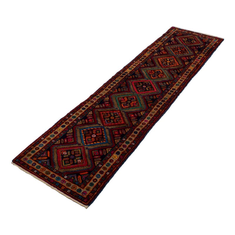 Galerieteppich Läufer Hamedan mit Bordüre ca. 100 x 300 cm – Detailbild 1 – jetzt kaufen bei Lifetex - Textile Lebensqualität